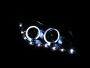 ANZO 2011-2015 Chevrolet Cruze Projector Headlights w/ Halo Black (LED Eyebrow) - anz121400