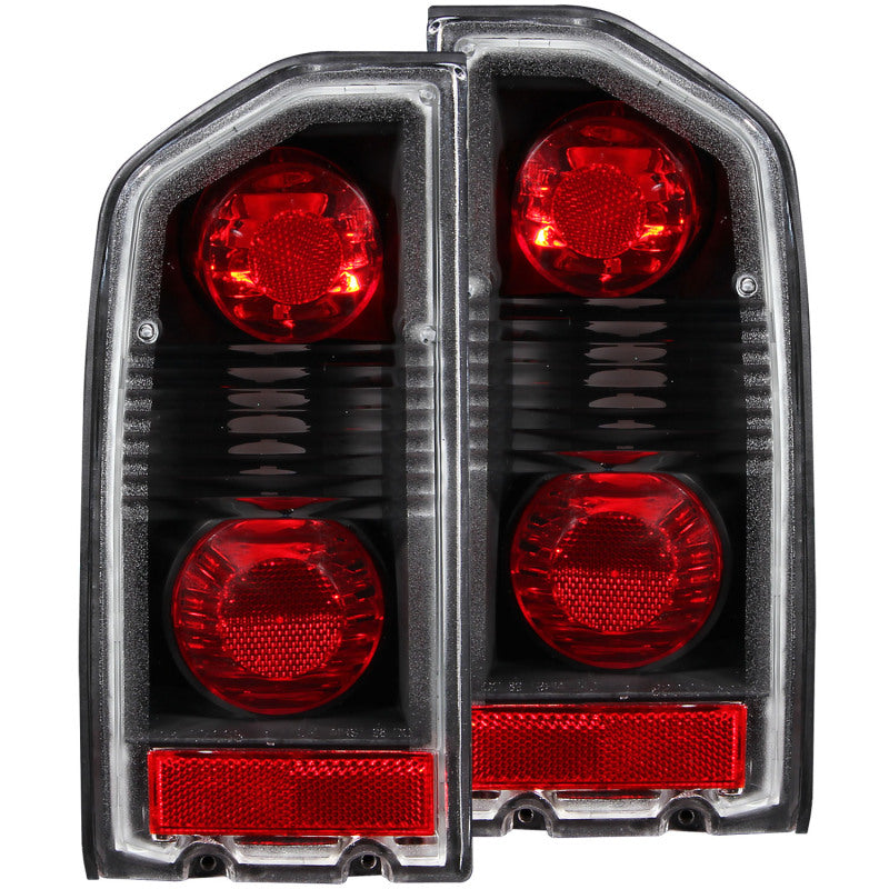 ANZO 1988-1998 Suzuki Vitara Taillights Black - anz211134