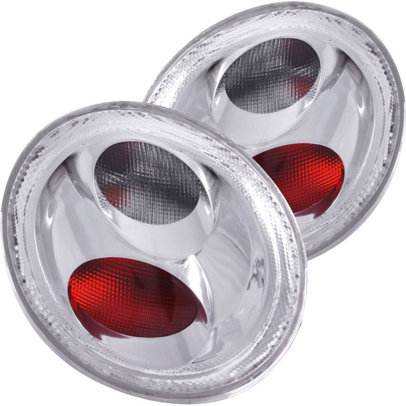 ANZO 1998-2005 Volkswagen Beetle Taillights Chrome - anz221118