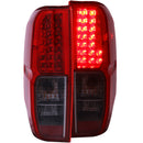 ANZO 2005-2008 Nissan Frontier LED Taillights Red/Smoke - anz311174