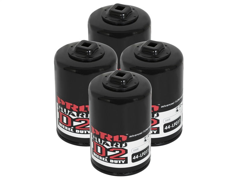 aFe Pro GUARD D2 Oil Filter 99-05 GM Gas Trucks V8 4.8L/5.3L/6.0L (4 Pack) - afe44-LF011-MB