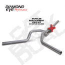 Diamond Eye KIT 4in CB MFLR RPLCMENT PIPE DUAL AL: 94-97 FORD 7.3L F250/F350 PWRSTROKE - depK4312A-RP