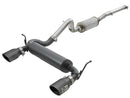 aFe Rebel Series 2.5in 409 SS Cat-Back Exhaust w/ Black Tips 2007+ Jeep Wrangler (JK) V6 3.6L/3.8L - afe49-48062-B