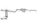 aFe Rebel Series 2.5in 409 SS Cat-Back Exhaust w/ Polished Tips 07+ Jeep Wrangler (JK) V6 3.6L/3.8L - afe49-48062-P