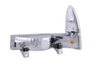 ANZO 2000-2004 Ford Excursion Euro Parking Lights Chrome w/ Amber Reflector - anz511039