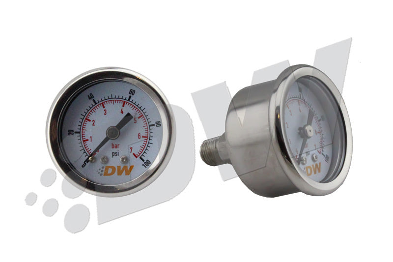 DeatschWerks 0-100 PSI 1/8in NPT Mechanical Fuel Pressure Gauge - dw6-01-G