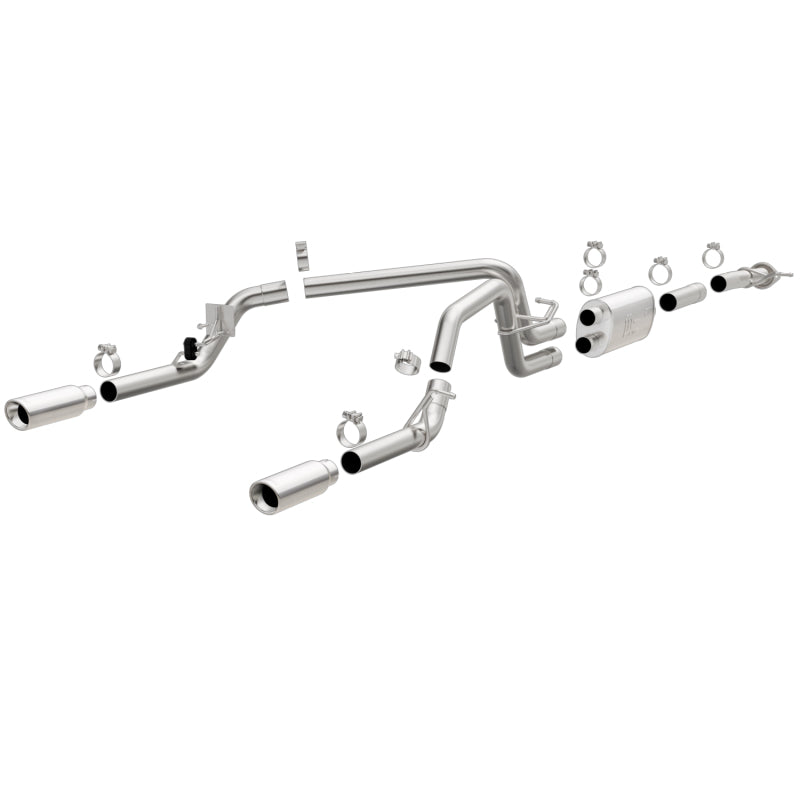 MagnaFlow Stainless Cat-Back Exhaust 2015 Chevy Colorado/GMC Canyon Dual Split Rear Exit 3.5in - mag19019