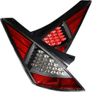 ANZO 2003-2005 Nissan 350Z LED Taillights Black - anz321099