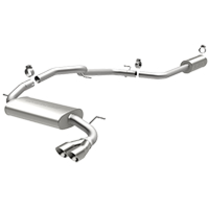 MagnaFlow 12 Ford Focus L4 2.0L HB Single Straight P/S Rear Exit Stainless Cat Back Perf Exhaust - mag15072