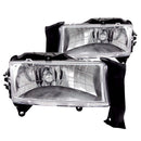 ANZO 1997-2004 Dodge Dakota Crystal Headlights Chrome - anz111021