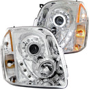 ANZO 2007-2014 Gmc Yukon Projector Headlights w/ Halo Chrome (CCFL) - anz111147