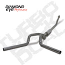 Diamond Eye KIT 4in TB DUAL SS: 94-02 DODGE CUMMINS 5.9L - depK4214S