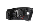 ANZO 2006-2008 Dodge Ram 1500 Projector Headlights w/ Halo Black - anz111209