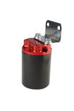 Aeromotive SS Series Billet Canister Style Fuel Filter Anodized Black/Red - 10 Micron Fabric Element - aer12317