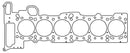 Cometic BMW M54 2.5L/2.8L 85mm .040 inch MLS Head Gasket - cgC4352-040