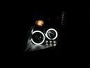 ANZO 2007-2012 Nissan Sentra Projector Headlights Black - anz121276