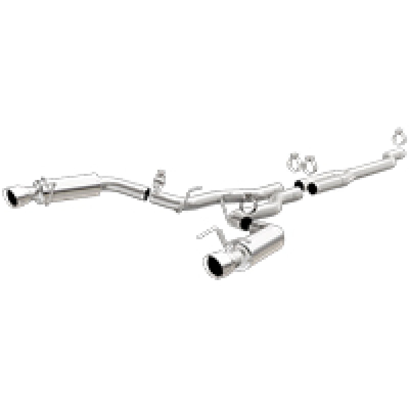 MagnaFlow Cat Back, SS, 2.5in, Competition, Dual Split Polish 4.5in Tips 2015 Ford Mustang Ecoboost - mag19191