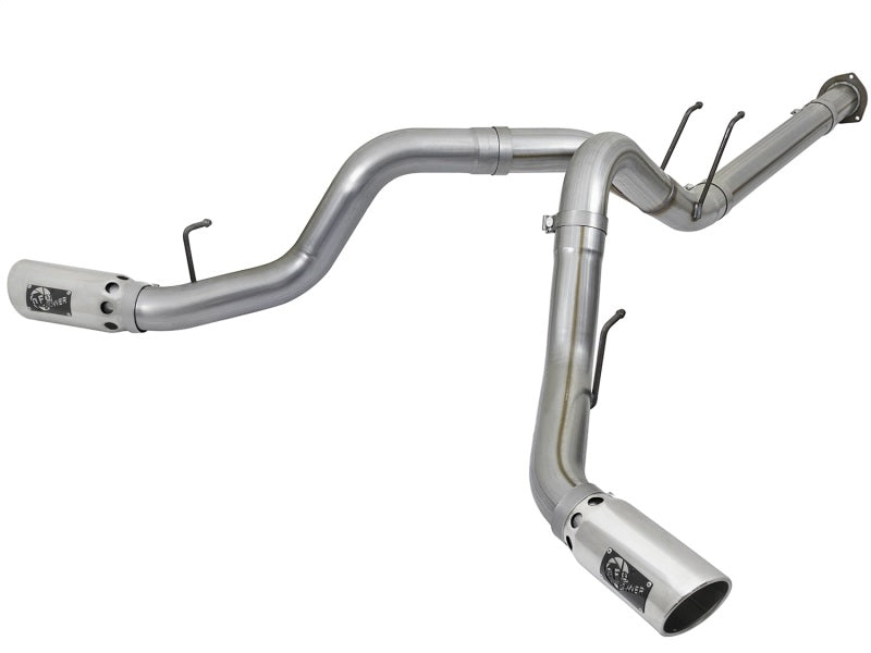 aFe POWER 4in DPF-Back SS Exhaust System 2017 Ford Diesel Trucks V8-6.7L (td) - afe49-43092-P