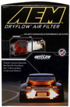 AEM 10 Dodge Ram 2500/3500 6.7L L6 DSL 11in L x 9.75in W x 6.5in H Replacement DryFlow Air Filter - aemAE-07087