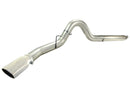 aFe MACHForce XP 5in DPF-Back Stainless Steel Exh Sys, polished tip,Ford Diesel Trucks 08-10 V8-6.4L - afe49-43054-P