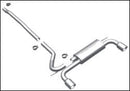 MagnaFlow Mini Countryman Dual Split Rear Exit Stainless Cat-Back Performance Exhaust - mag15490