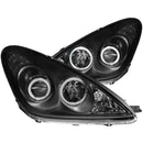 ANZO 2002-2003 Lexus Es300 Projector Headlights w/ Halo Black - anz121232
