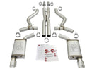 aFe MACHForce XP 3in 304 SS Cat-Back Exhausts w/ Polished Tips 15-17 Ford Mustang GT V8-5.0L/V6-3.7L - afe49-33072-1P