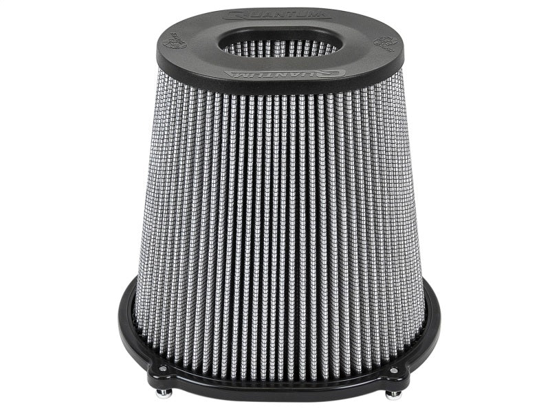 aFe Quantum Pro DRY S Air Filter Inverted Top - 5in Flange x 9in Height - Dry PDS - afe21-91129