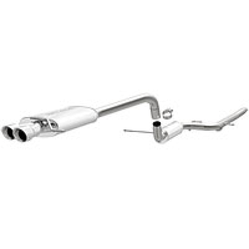 MagnaFlow Performance Cat-Back Exhaust System Dual Straight Drive Side Rear Exit 11-14 VW Jetta 2.0L - mag15486