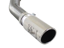 aFe MACHForce XP SS Exhaust 3in Cat-Back w/4.5in Polished Tip 11-14 Ford F150 Ecoboost V6 3.5Ltt - afe49-43067-P