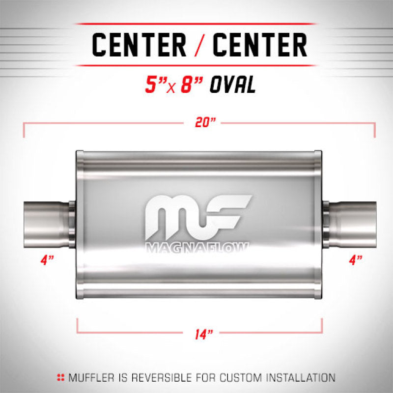 MagnaFlow Muffler Mag SS 5X8 14 4.00/4.0 - mag14153