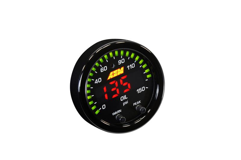 AEM X-Series 0-150 Oil Pressure Gauge Kit - aem30-0307