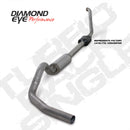 Diamond Eye KIT 4in TB SGL SS: 94-97 FORD 7.3L F250/F350 PWRSTROKE NFS W/ CARB EQUIV STDS - depK4306S