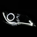 ANZO 2012-2013 Toyota Camry Projector Headlights w/ Halo Chrome - anz121513