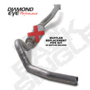 Diamond Eye KIT 4in CB SGL MFLR RPLCMENT PIPE SS 01-05 CHEVY/GMC 6.6L 2500/3500 - depK4110S-RP