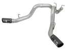 aFe ATLAS 4in DPF-Back Alum Steel Exhaust System w/Dual Exit Black Tip 2017 GM Duramax 6.6L (td) - afe49-04086-B