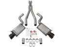 aFe Mach Force-Xp 3in CB Stainless Steel Dual Exhaust System w/ Black Tips 09-15 Cadillac CTS-V - afe49-34063-B