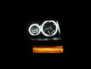 ANZO 2007-2012 Dodge Nitro Projector Headlights w/ Halo Black (CCFL) G2 - anz111145