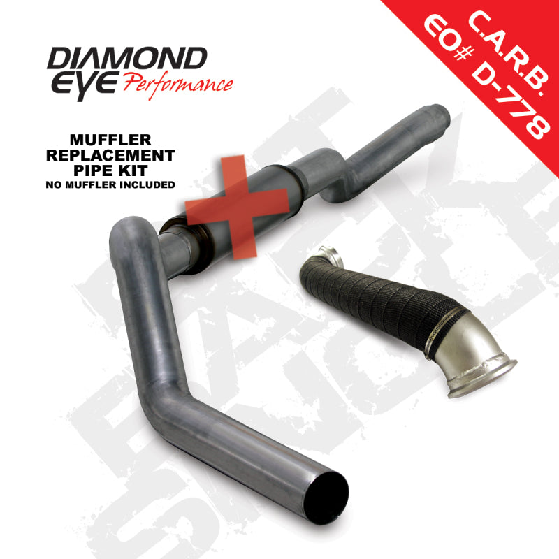 Diamond Eye KIT 5in CB MRP SGL w/ TDP SS 06-07 Chevy/GMC 6.6L Duramax 2500/3500 - depK5123S-RP