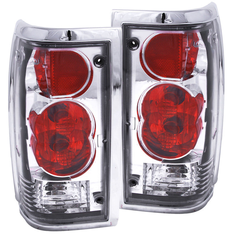 ANZO 1986-1993 Mazda B2000 Taillights Chrome - anz211111