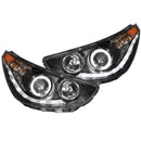 ANZO 2012-2013 Hyundai Accent Projector Headlights w/ Halo Black (CCFL) - anz121476