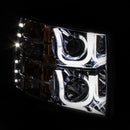 ANZO 2007-2013 Chevrolet Silverado 1500 Projector Headlights w/ U-Bar Chrome - anz111282