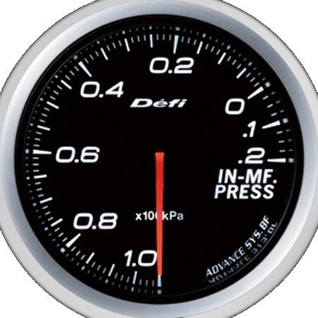 DEFI Advance BF White 60mm Intake Manifold Pressure Gauge (Metric) *SPECIAL ORDER* - defiDF10101