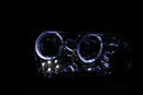 ANZO 2006-2010 Dodge Charger Projector Headlights w/ Halo Chrome - anz121382