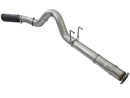 aFe Large Bore-HD 5in DPF Back 409 SS Exhaust System w/Black Tip 2017 Ford Diesel Trucks V8 6.7L(td) - afe49-43090-B