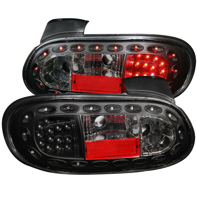 ANZO 1998-2005 Mazda Miata LED Taillights Black - anz321212