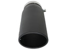 aFe Power MACH Force-Xp 5in In x 6in Out x 15in L Bolt-On 409 SS Exhaust Tip - Black - afe49T50601-B15