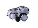 ANZO 2002-2004 Mercedes Benz C Class W203 Projector Headlights w/ Halo Chrome - anz121239