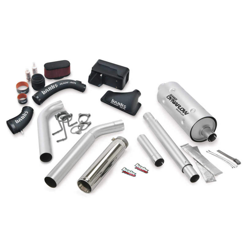 Banks Power 16-17 Ford 6.8L MH-A Stinger Bundle - SS Single Exhaust Right Exit w/ Chrome Tip - gbe49202