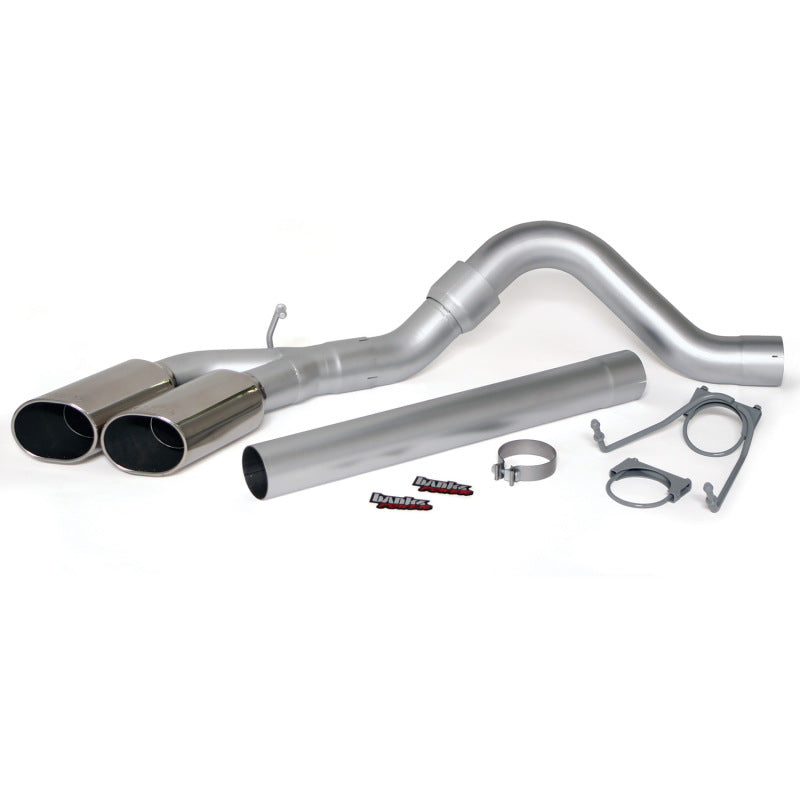 Banks Power 07-10 Dodge 6.7L SCLB & CCLB Monster Exhaust Sys - SS Single-Dual Exhaust w/ Chrome Tips - gbe49766